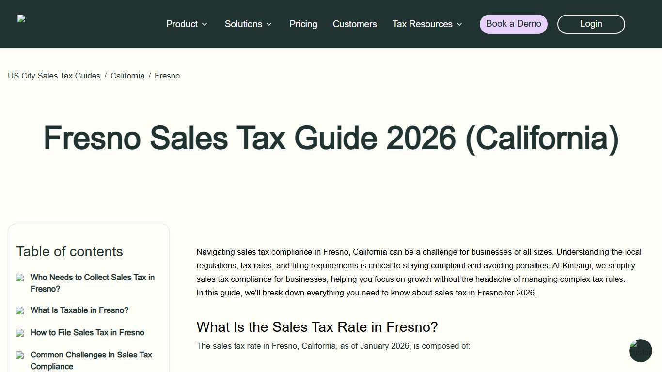Fresno, CA Sales Tax 2026 Guide: Rates & Filing Tips Kintsugi